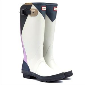 Hunter original tall Dazzle Wellington boots.